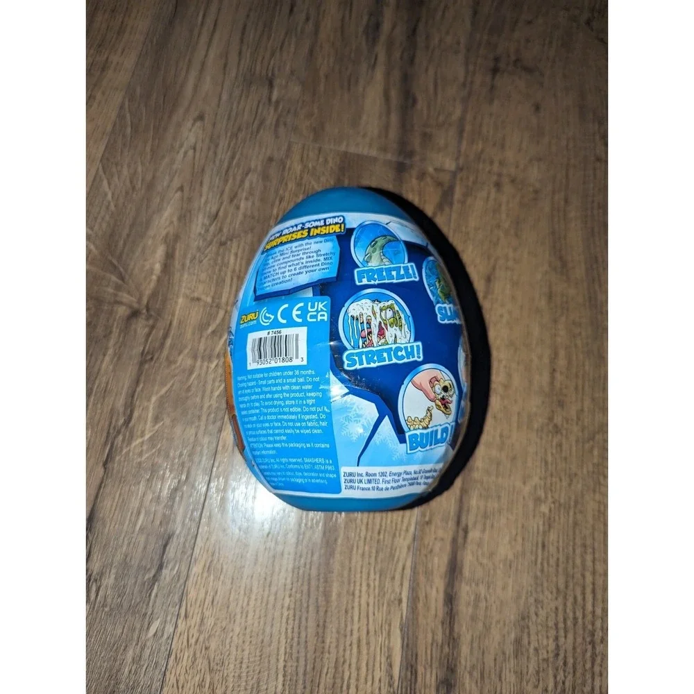 ZURU Smashers Dino Ice Age Surprise Mini Egg Blue Series 3 Mystery Toy 10 Pieces